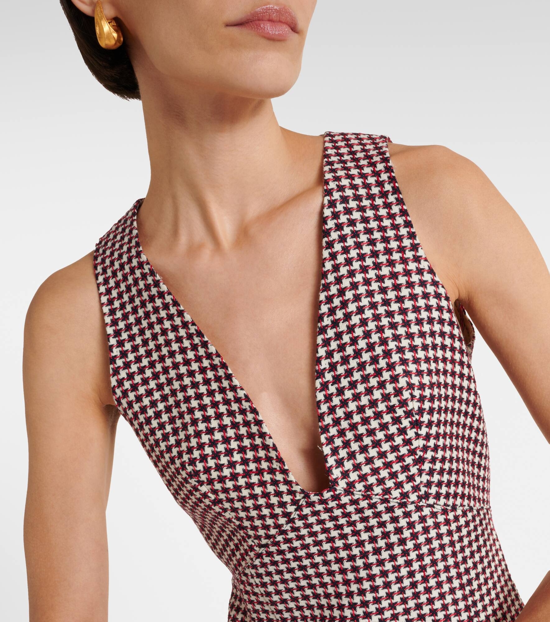 Checked minidress - 4