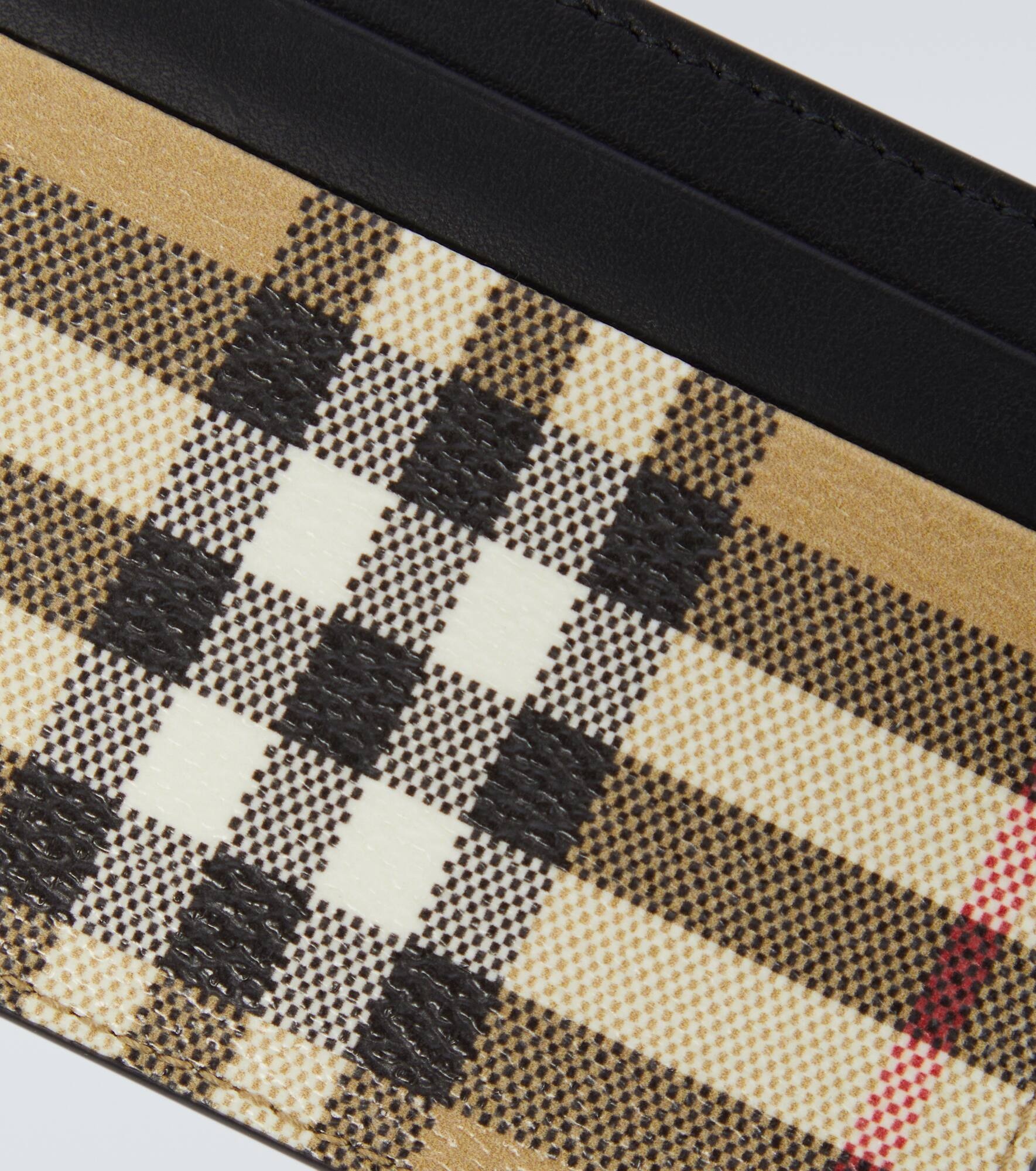 Burberry Check leather card holder - 3