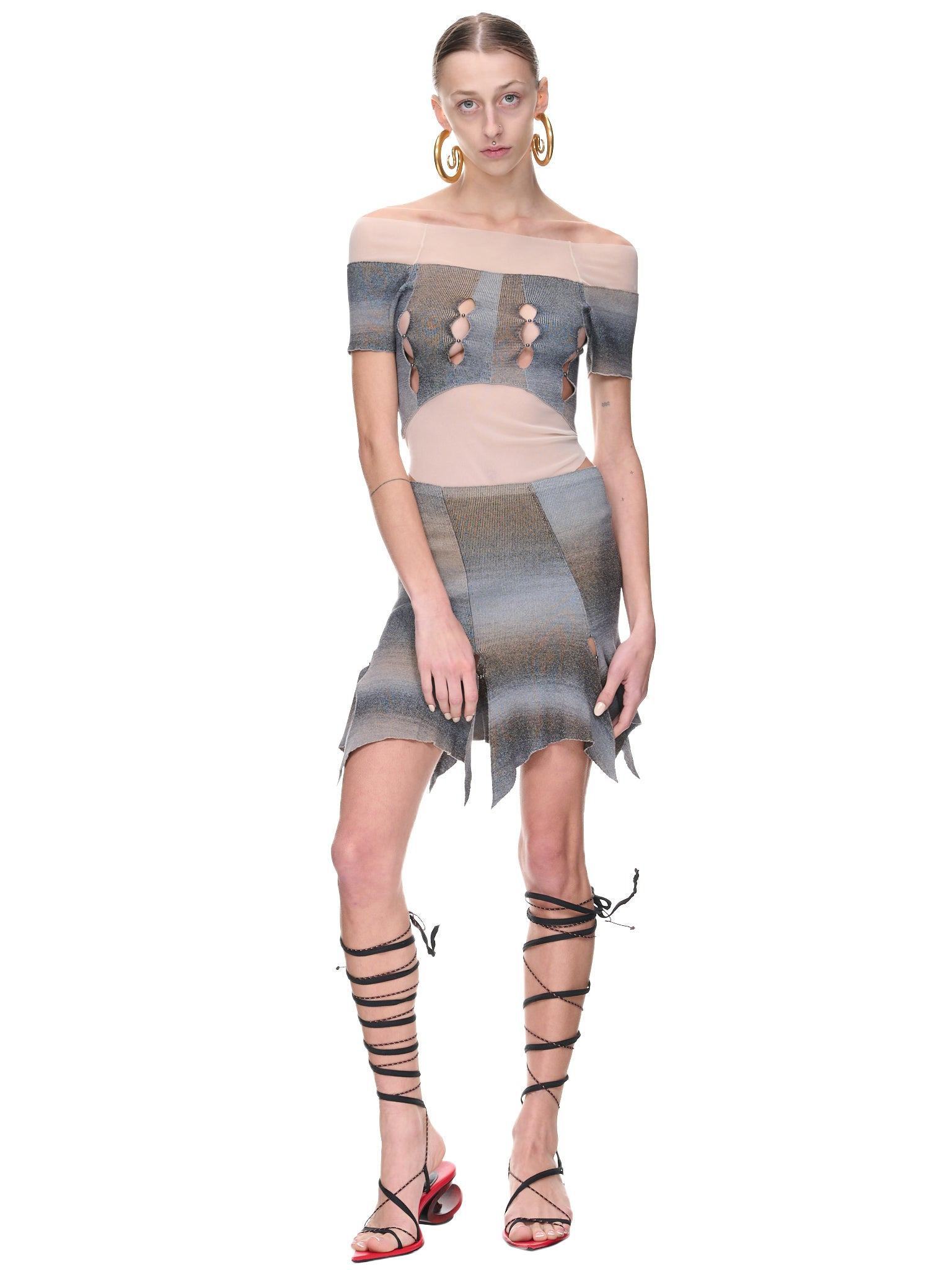 Space-Dye Mesh Bodysuit - 6