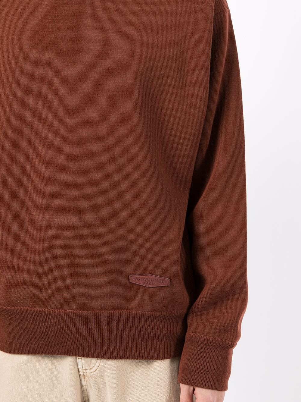 crew neck wool sweatshirt - 5