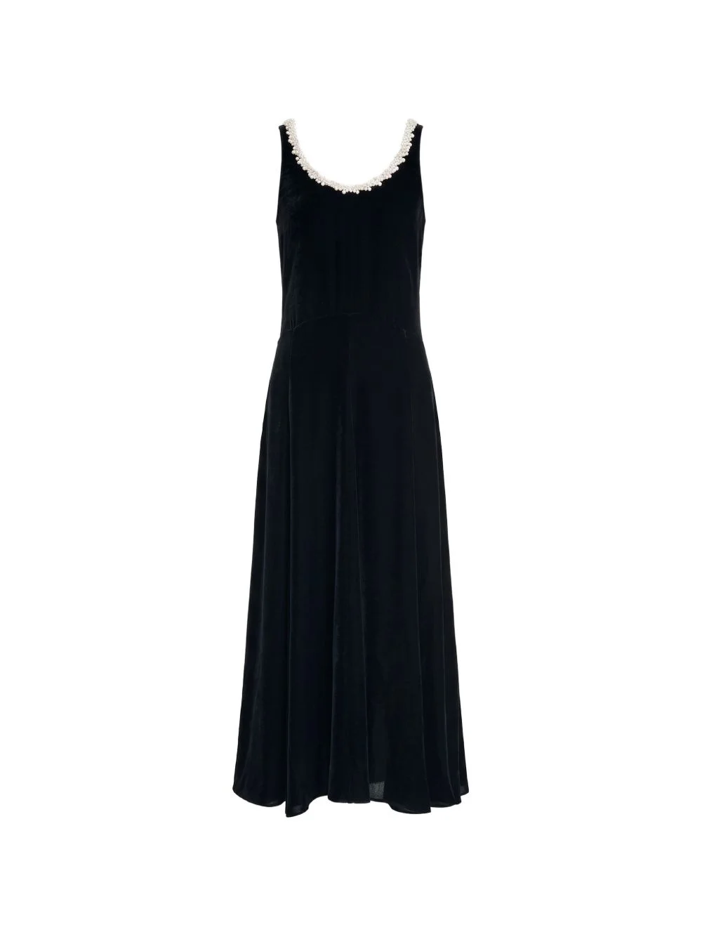 pearl-trim maxi dress - 1