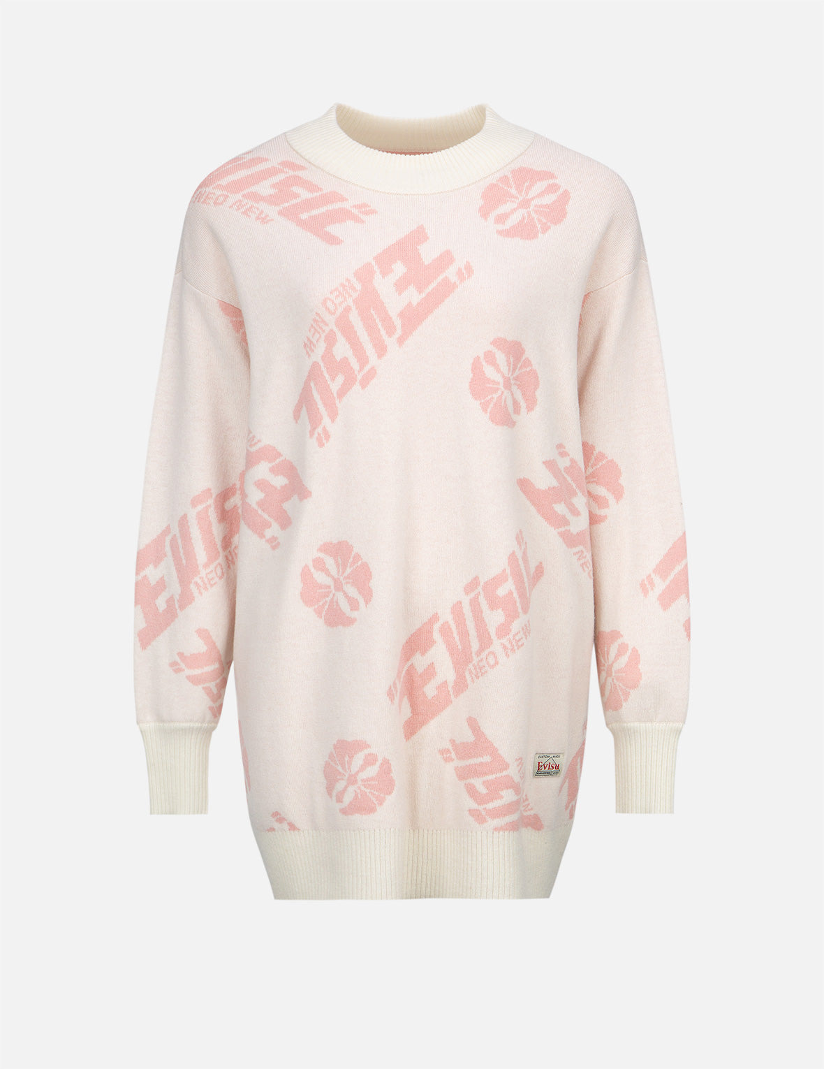 ALLOVER KAMON AND LOGO JACQUARD SWEATER - 7