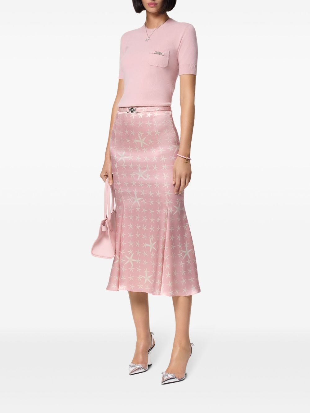 Stella Marina silk midi skirt - 2