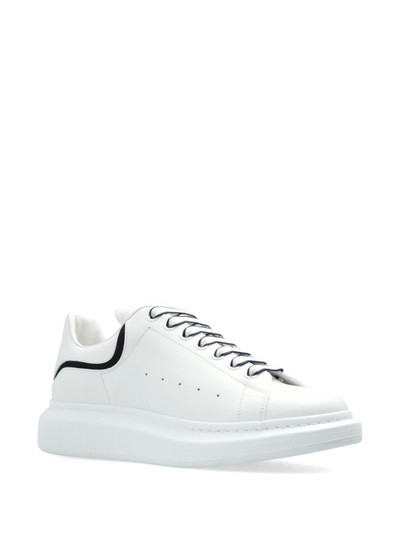 Alexander McQueen Oversized lace-up leather sneakers outlook