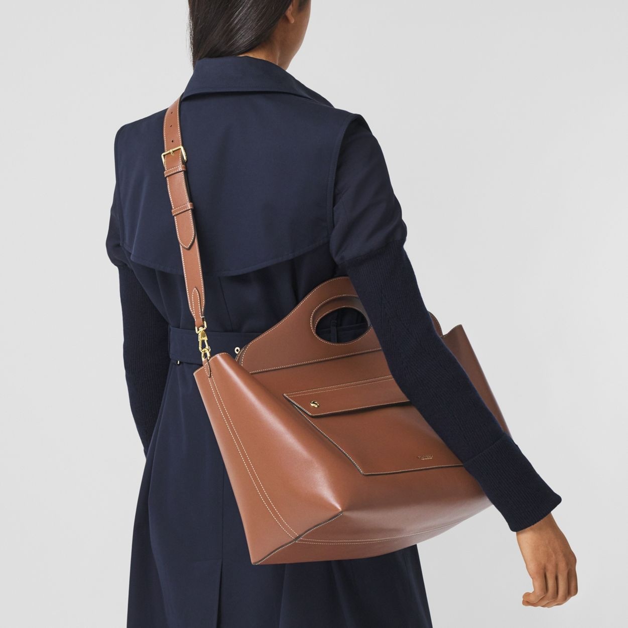 Medium Leather Soft Pocket Tote - 10