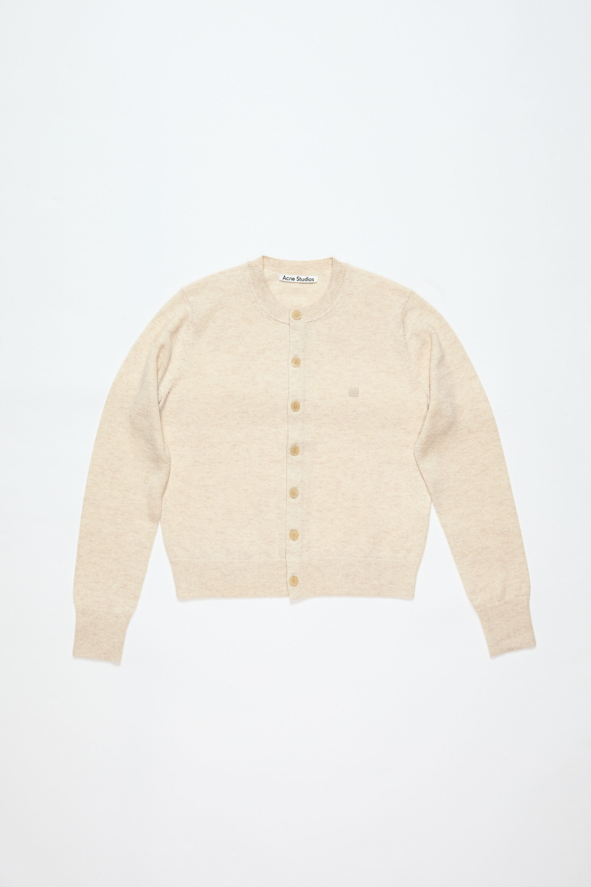 Cadigan yak wool - fitted fit - Oatmeal melange - 6