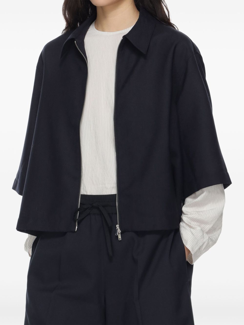 zip-up shirt jacket - 5