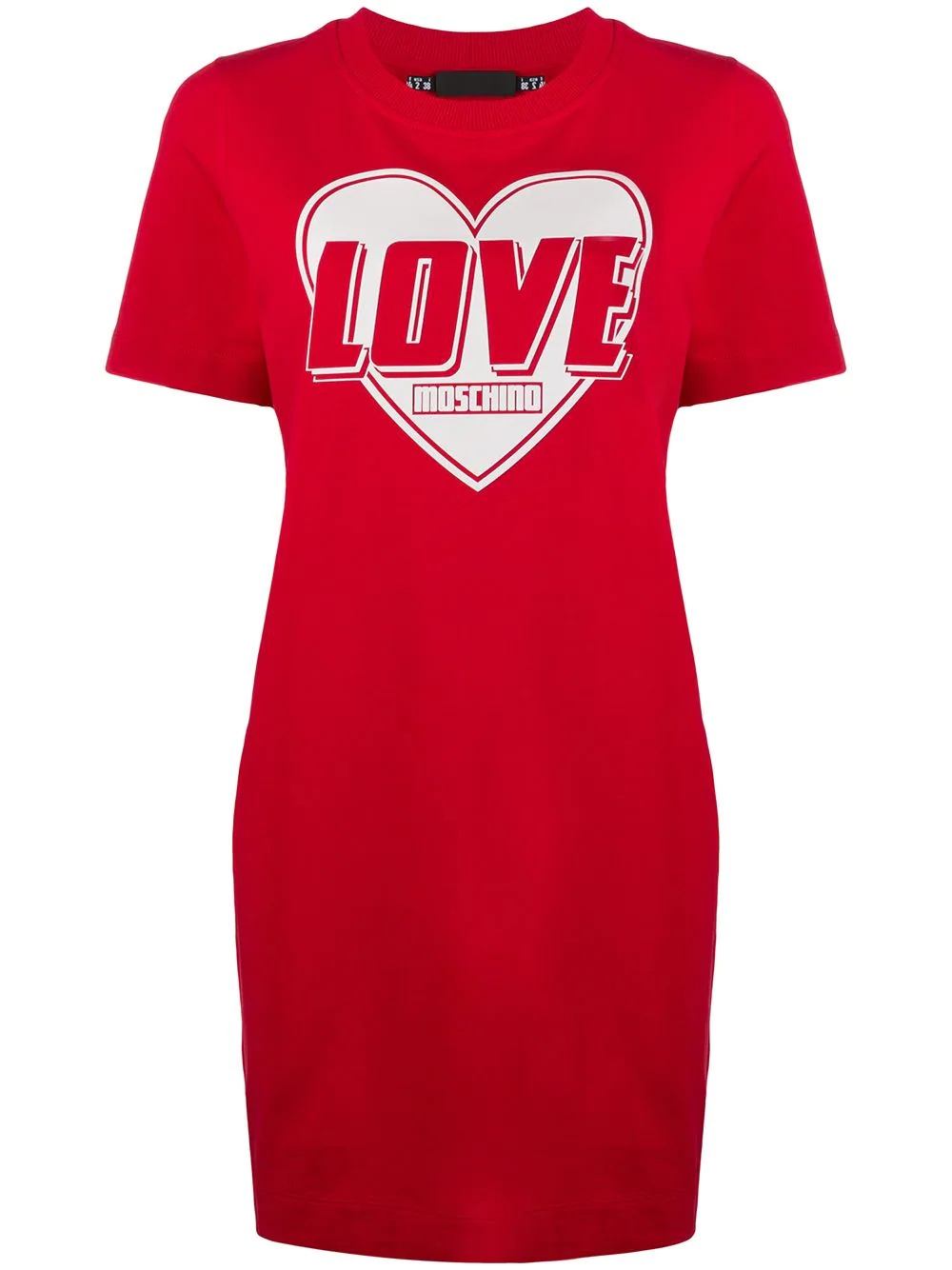 logo print T-shirt dress - 1