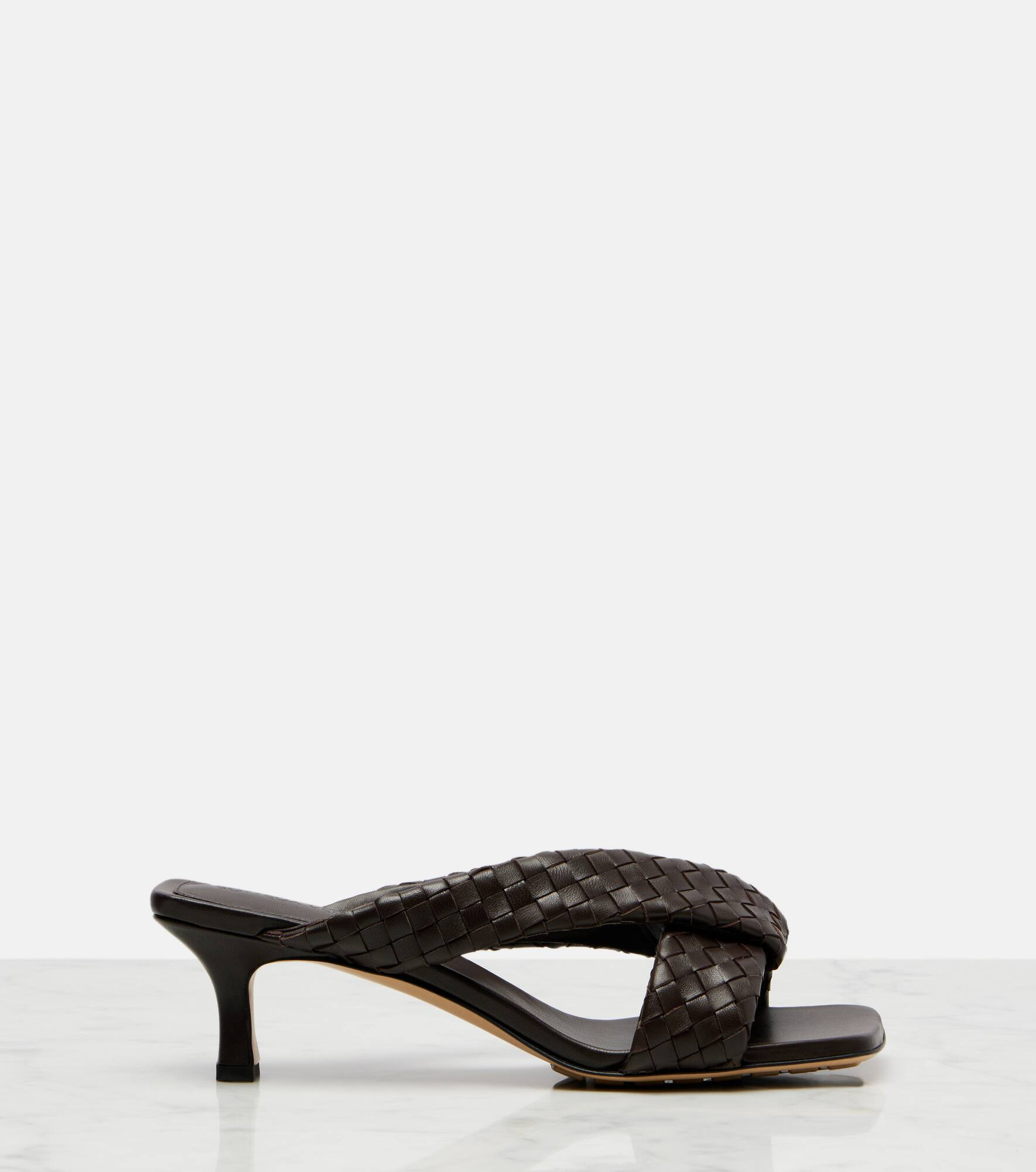 Riva 50 woven leather mules - 4