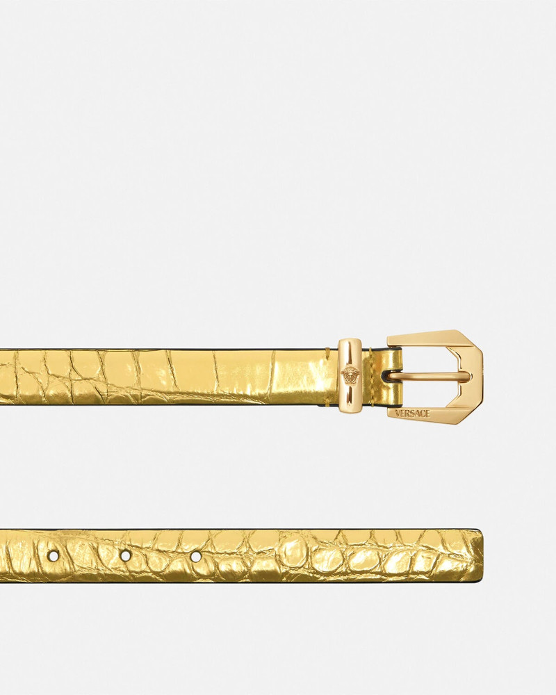 VERSACE Medusa Heritage Croc-Effect Belt 2 cm outlook