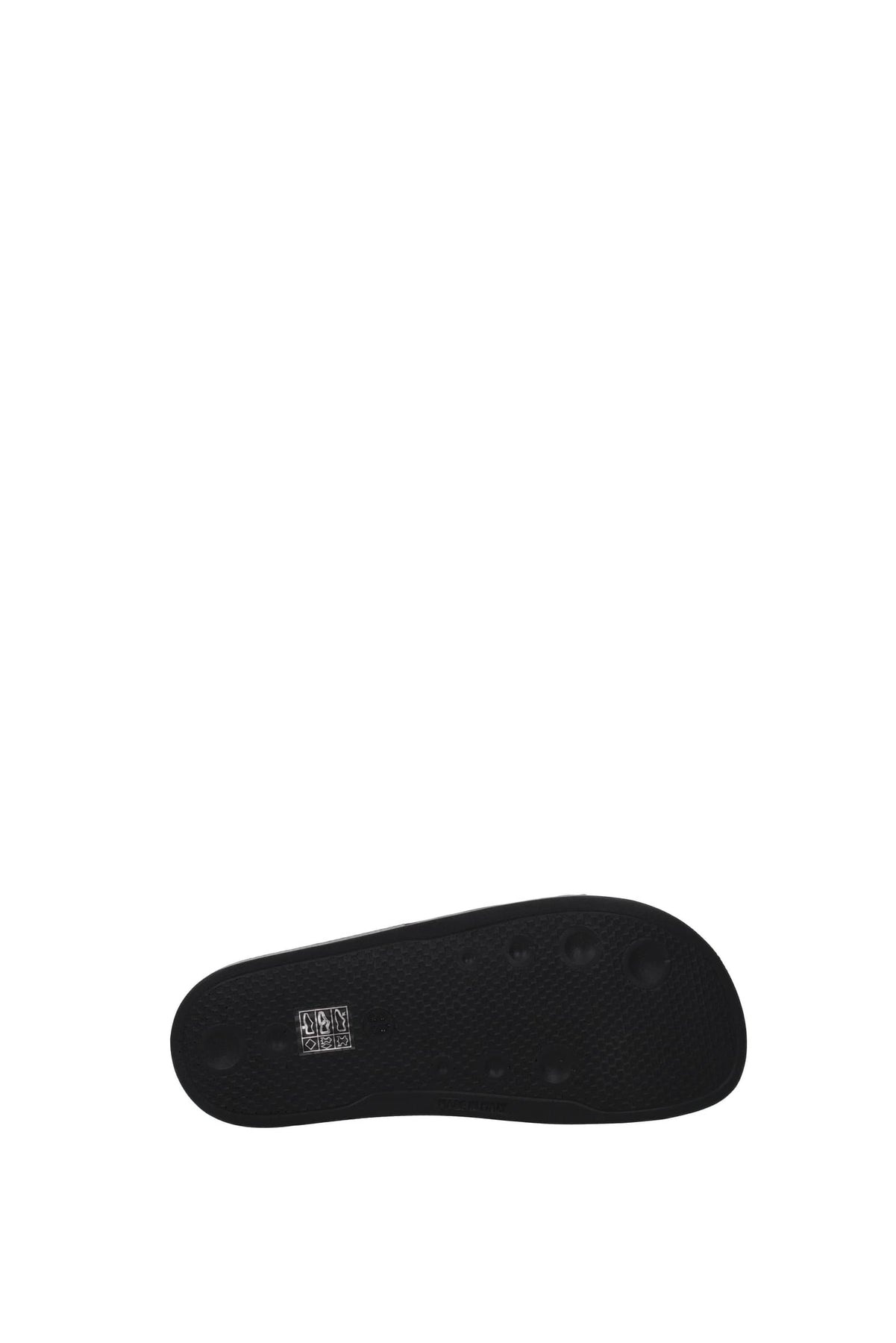 Slippers and clogs Leather Black White - 4