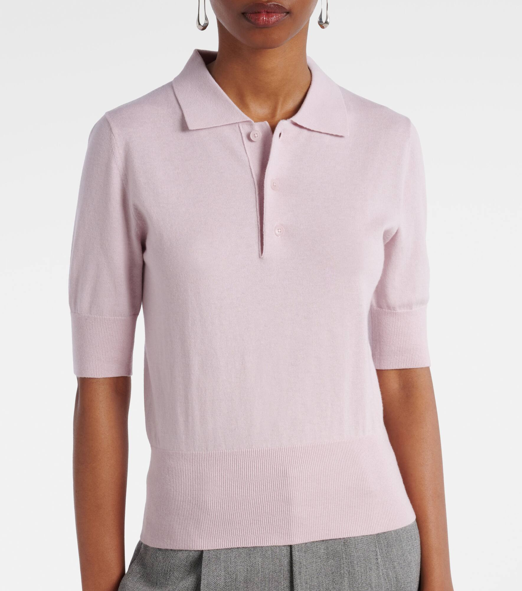 N°351 Park cotton and cashmere polo shirt - 6