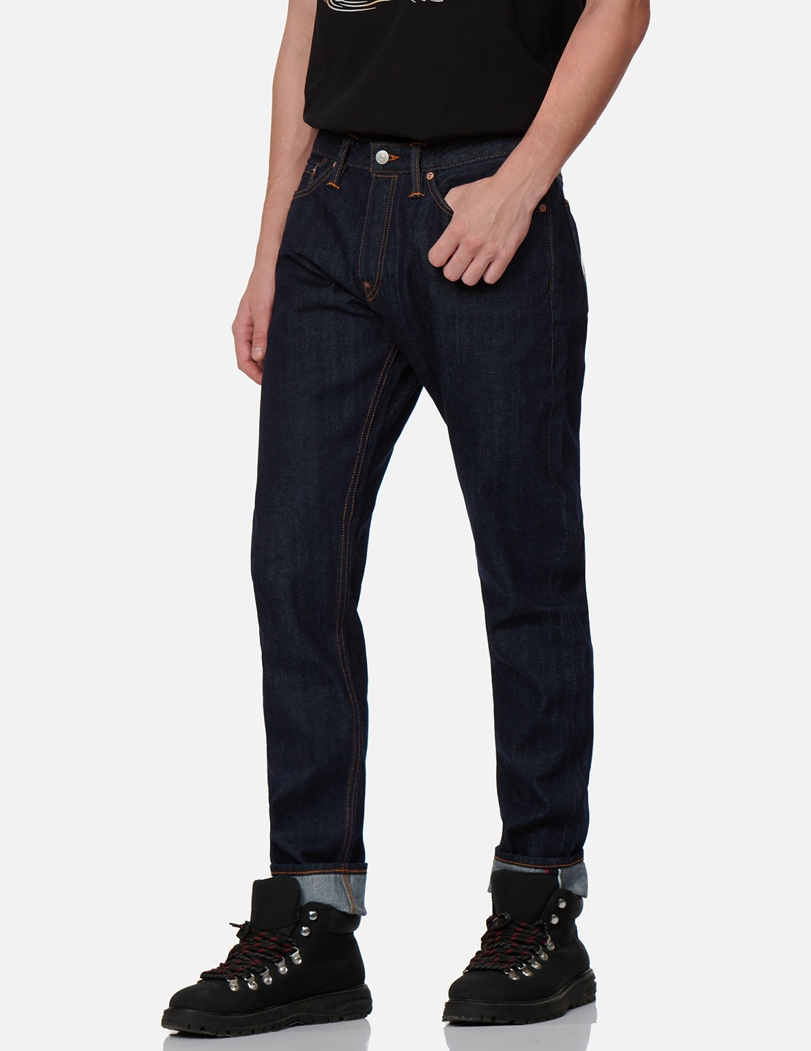 FADED SEAGULL PRINT CARROT-FIT JEANS #2017 - 8