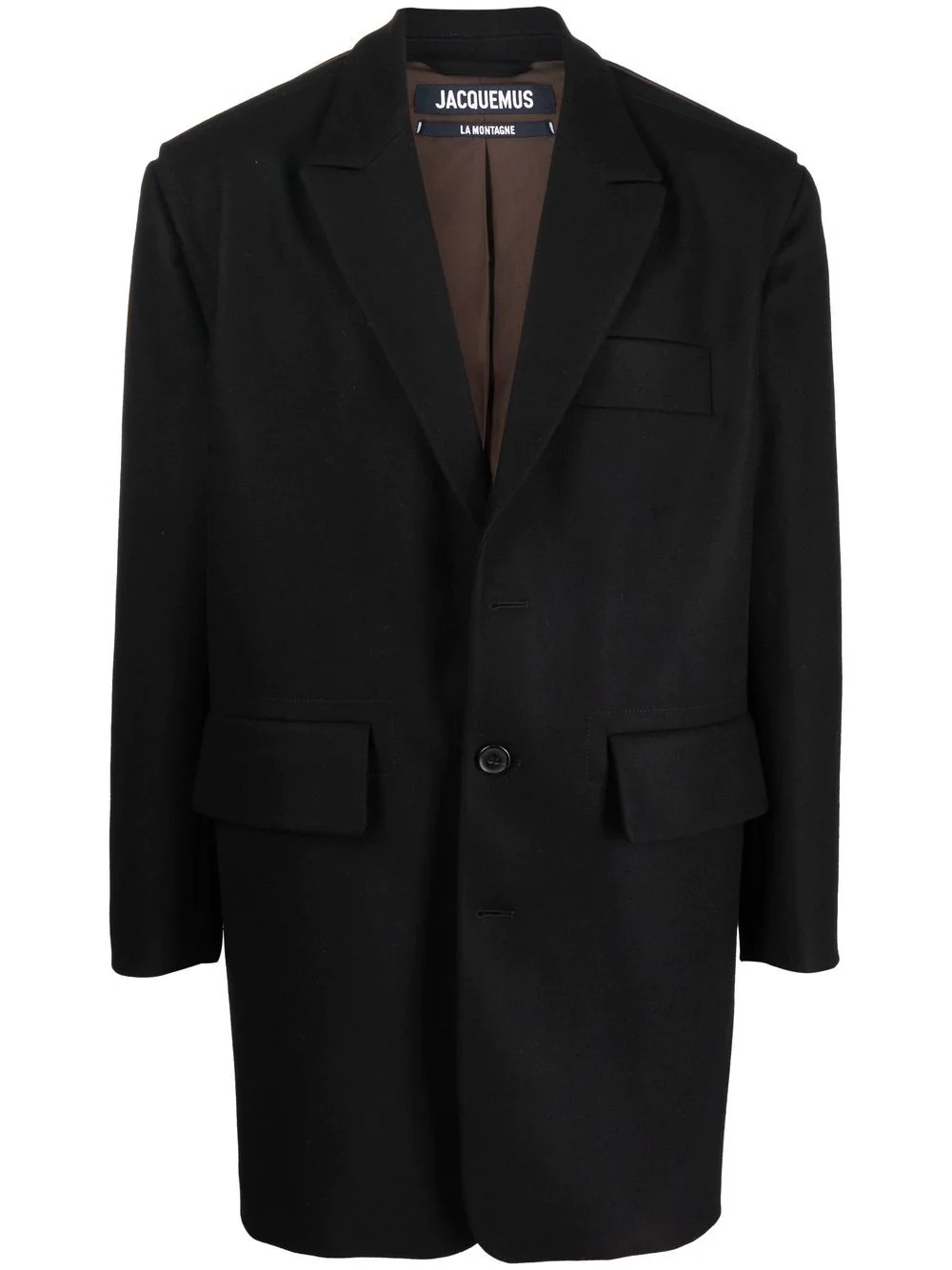 Valdu single-breasted wool coat - 1