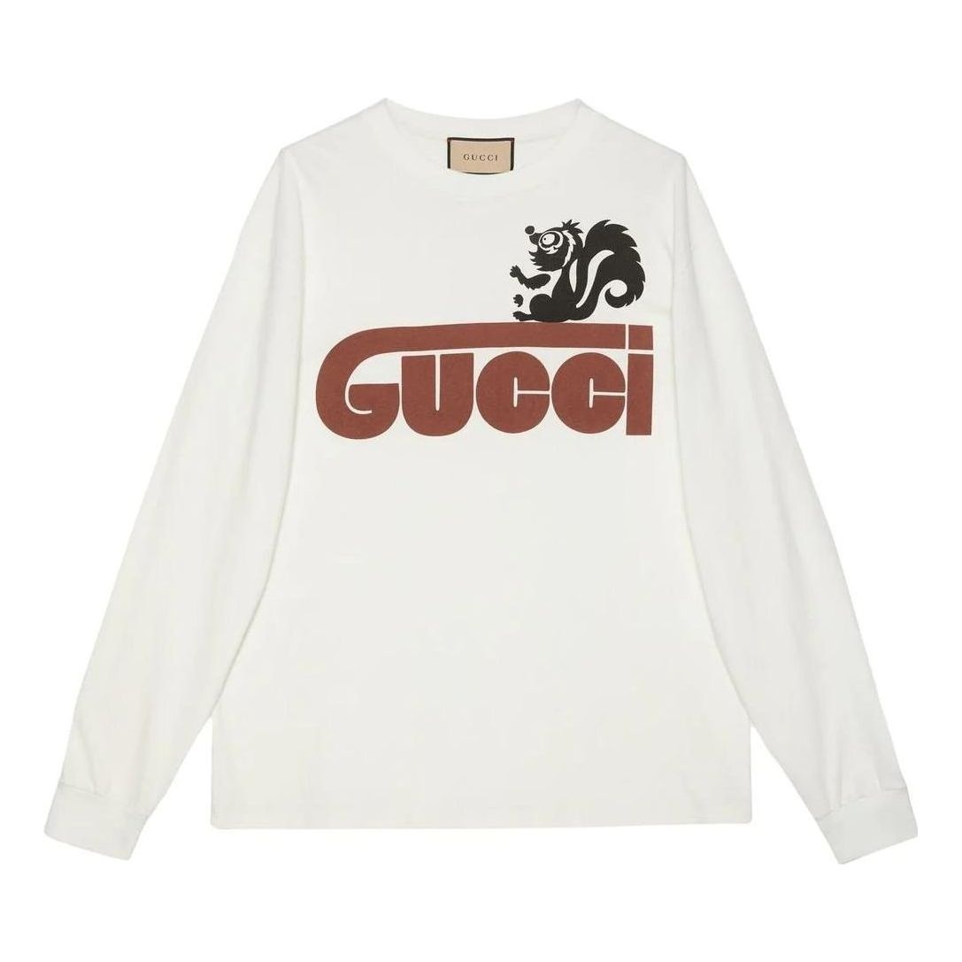 Gucci Long Sleeve Skunk T-Shirt 'White' 581903-XJET3-9095 - 1