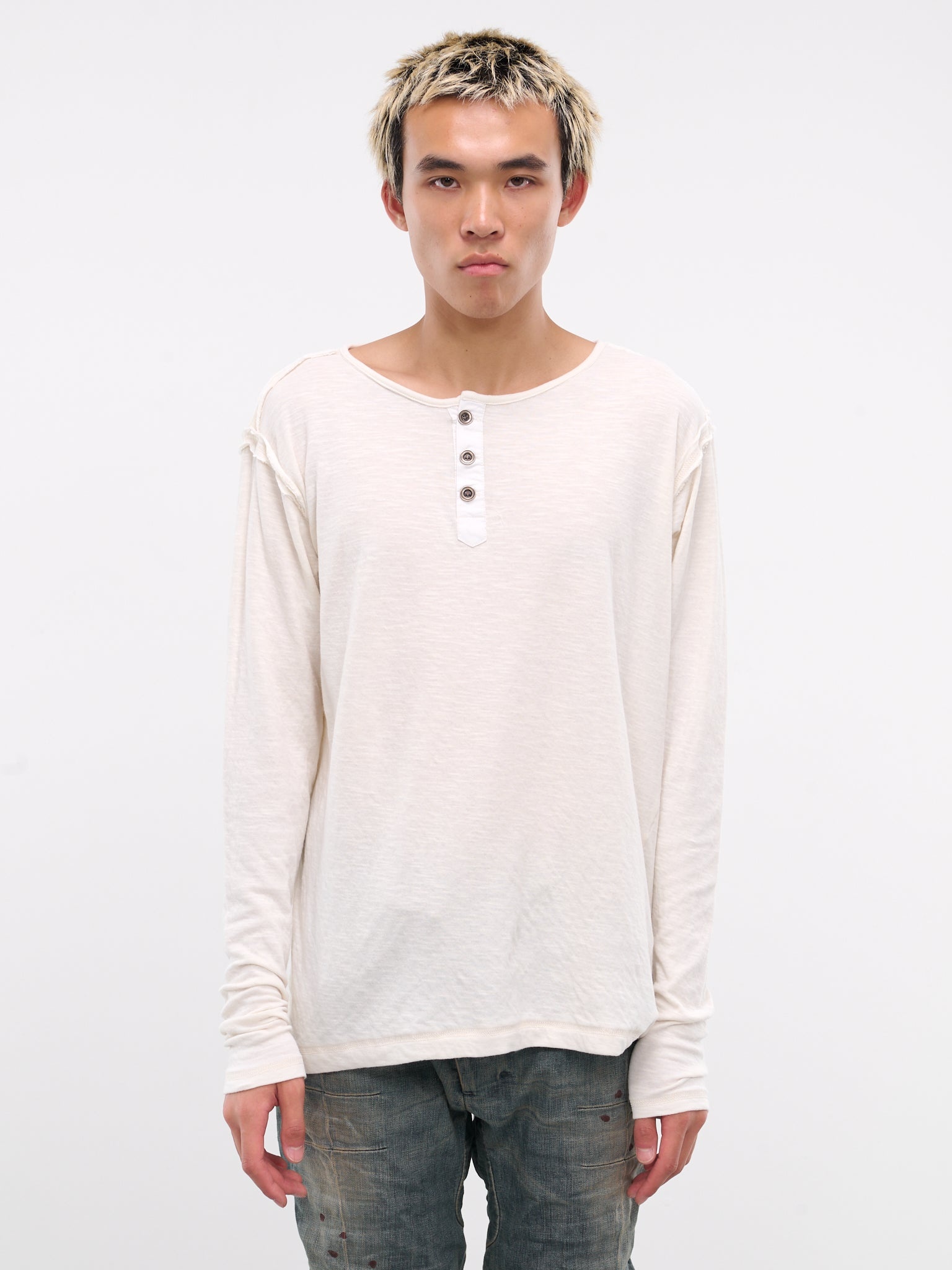 Long Sleeve Henley - 1