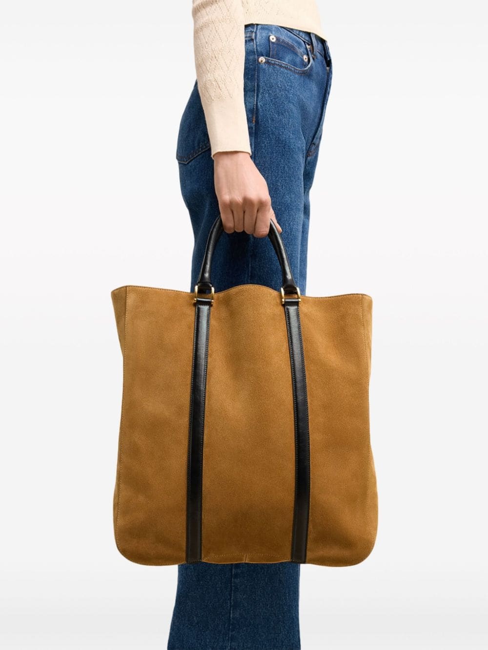 Paris Paris North South suede tote bag - 3