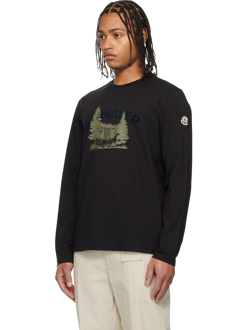 Moncler Black Long Sleeve T-shirt outlook