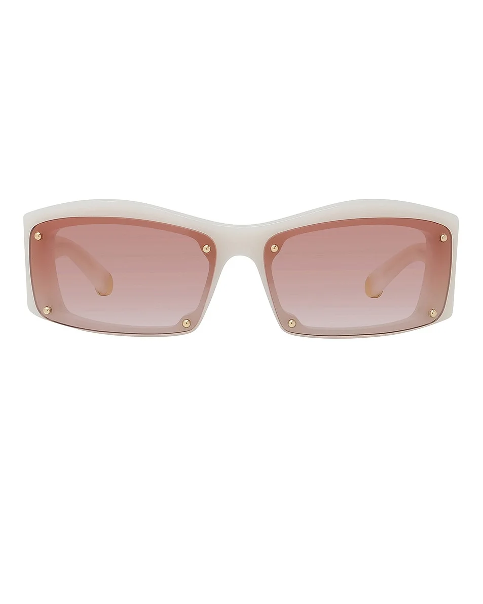 Medallion Rectangular Sunglasses - 1