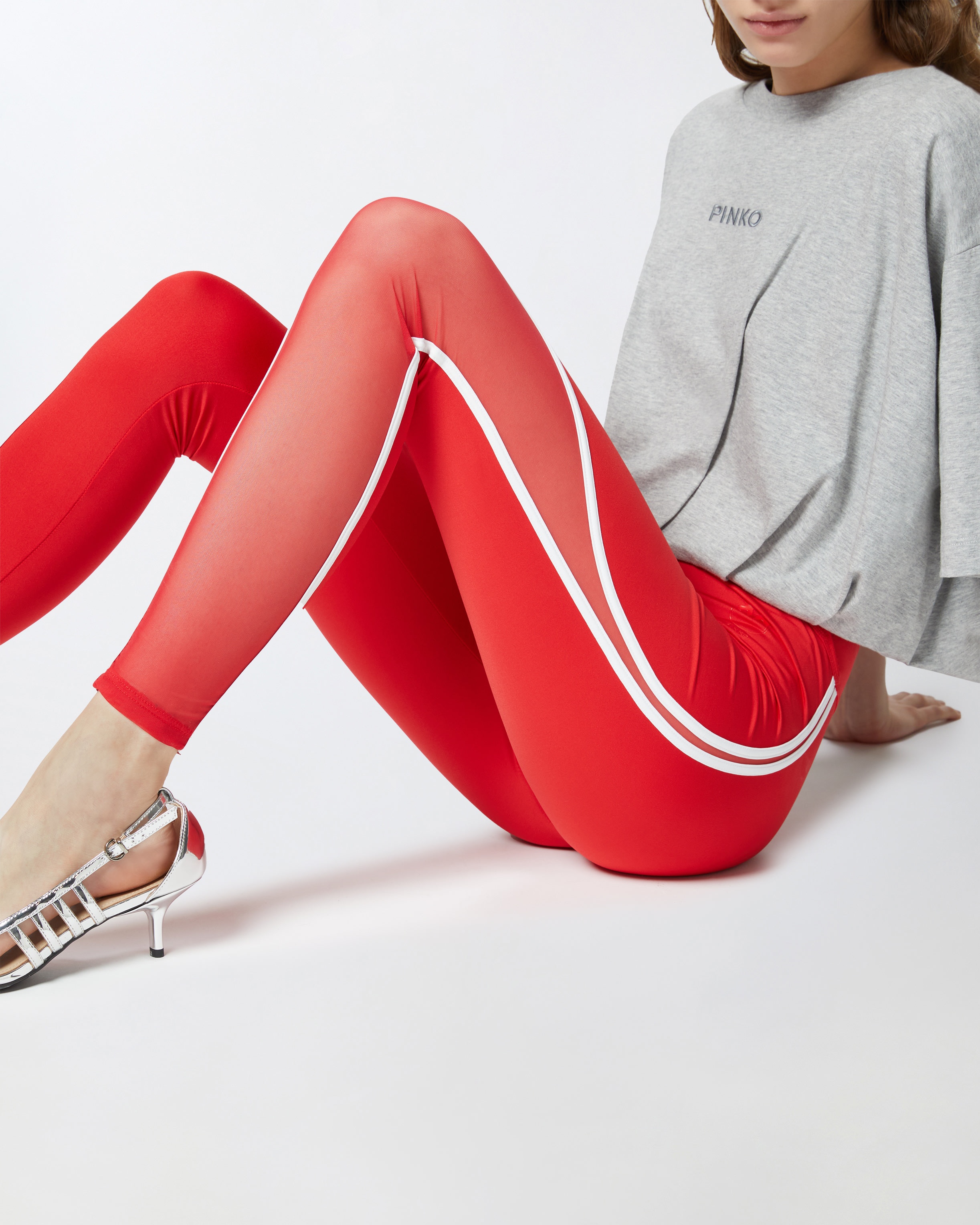 LEGGINGS WITH SHEER INSERTS - 5