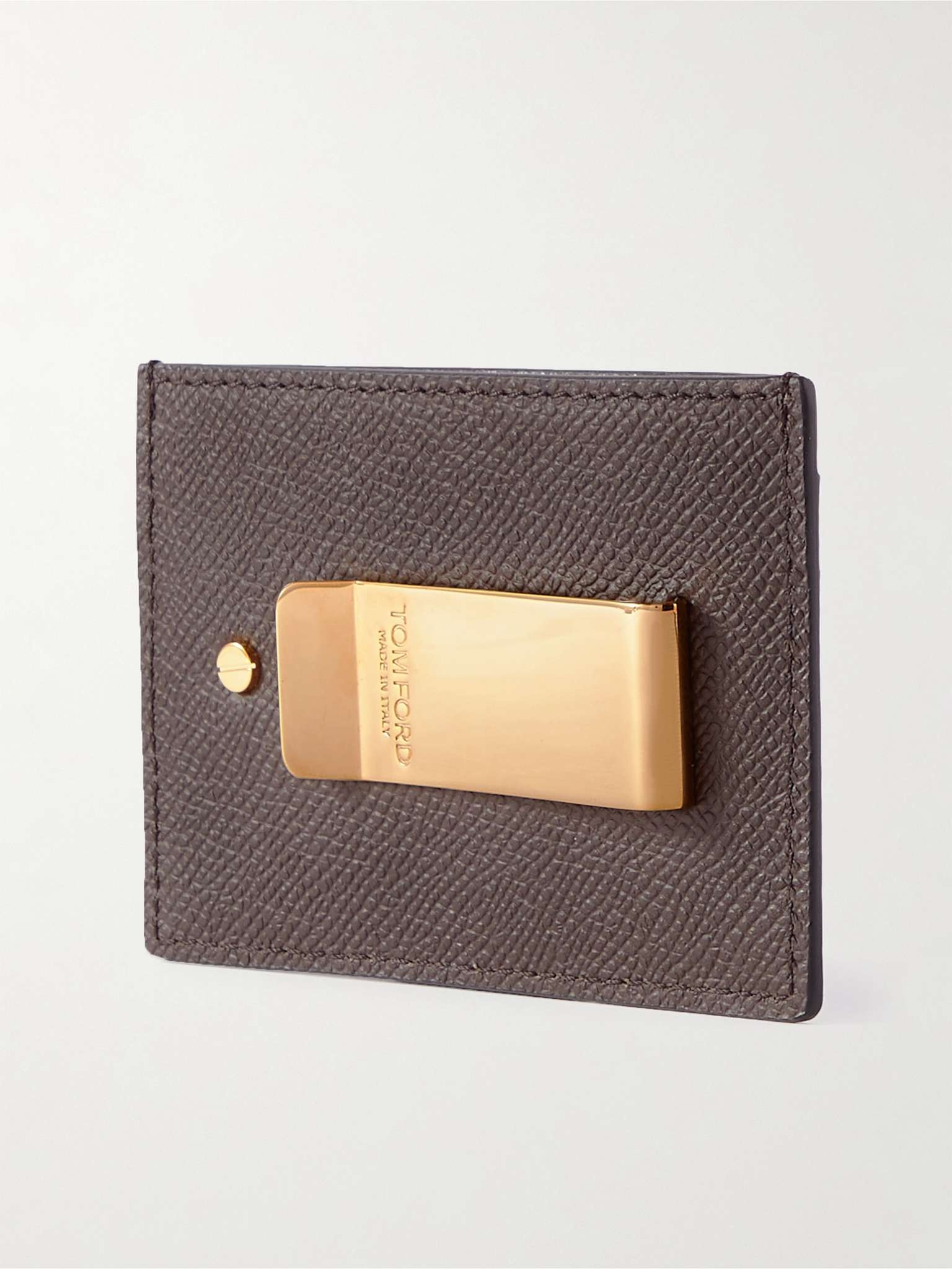 Full-Grain Leather Cardholder with Money Clip - 3