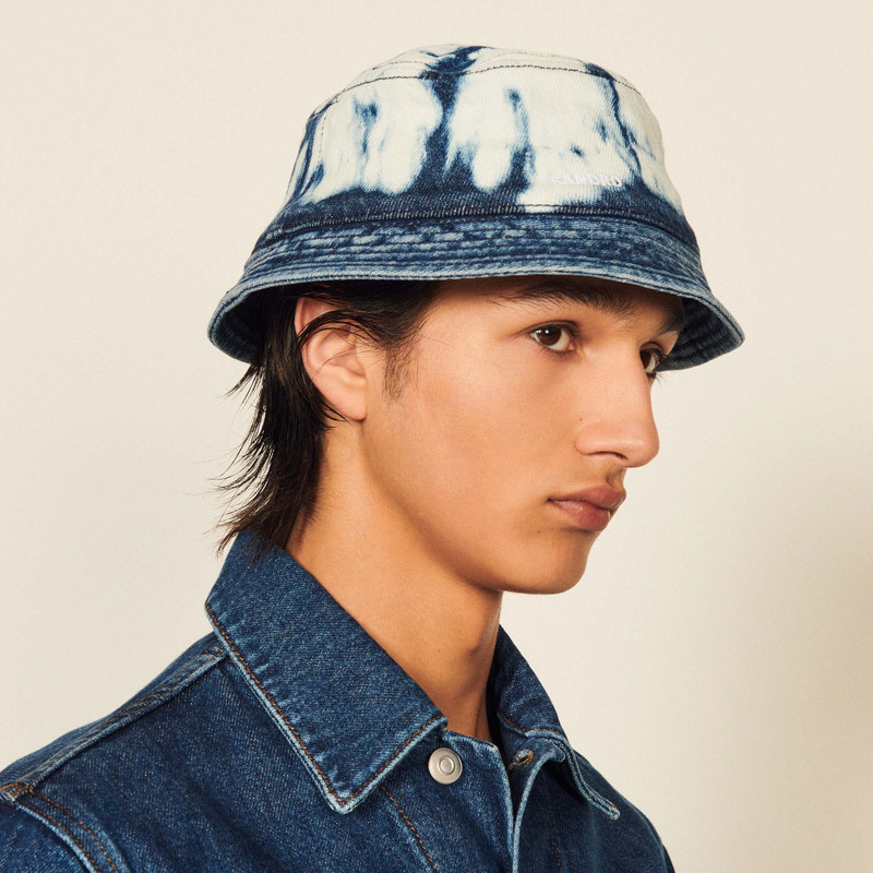 Sandro Tie-dye denim hat outlook