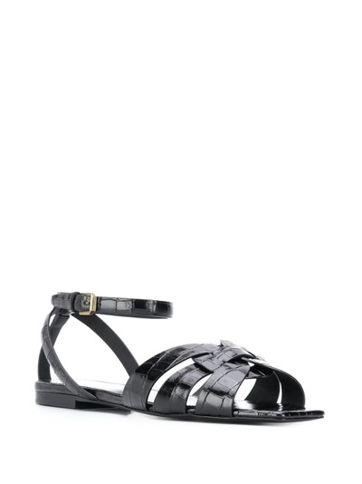 SAINT LAURENT Tribute flat sandals outlook