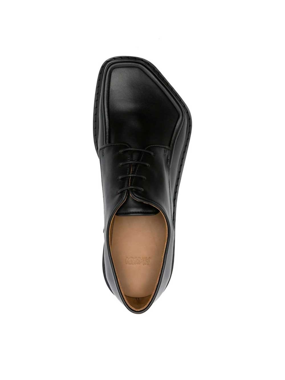 靴 magliano 21ss monster derby 40 Magliano Black Leather Forever Monster Derby Magliano