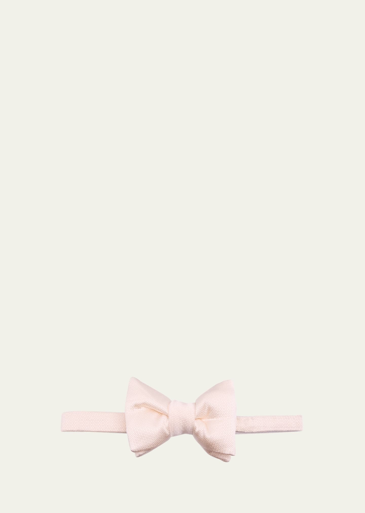 Men's Silk-Cotton Pre-Tied Bow Tie - 1