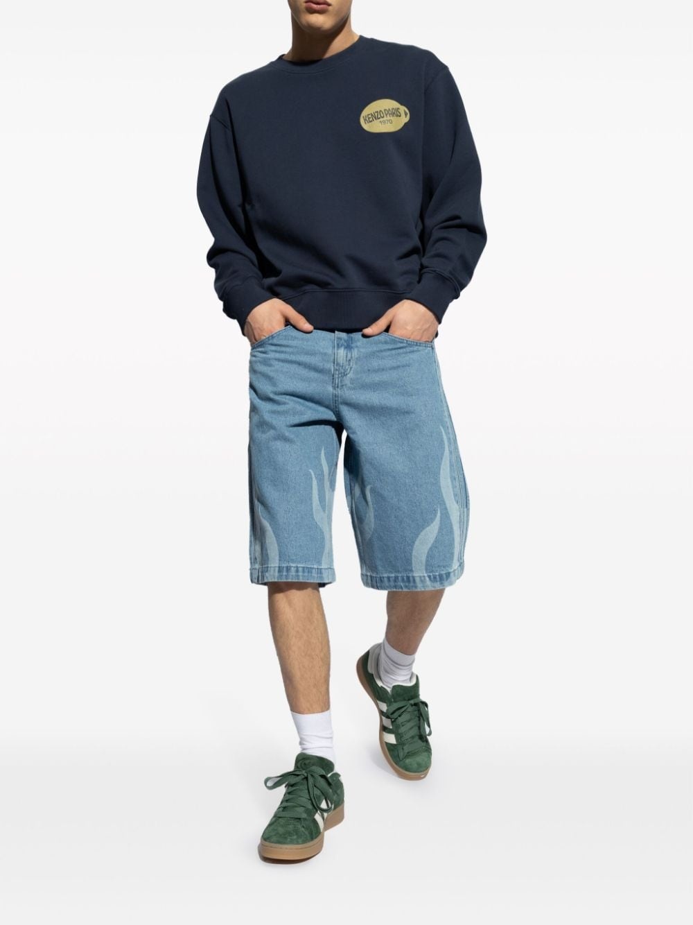 Fruit Stickers cotton sweatshirt - 2