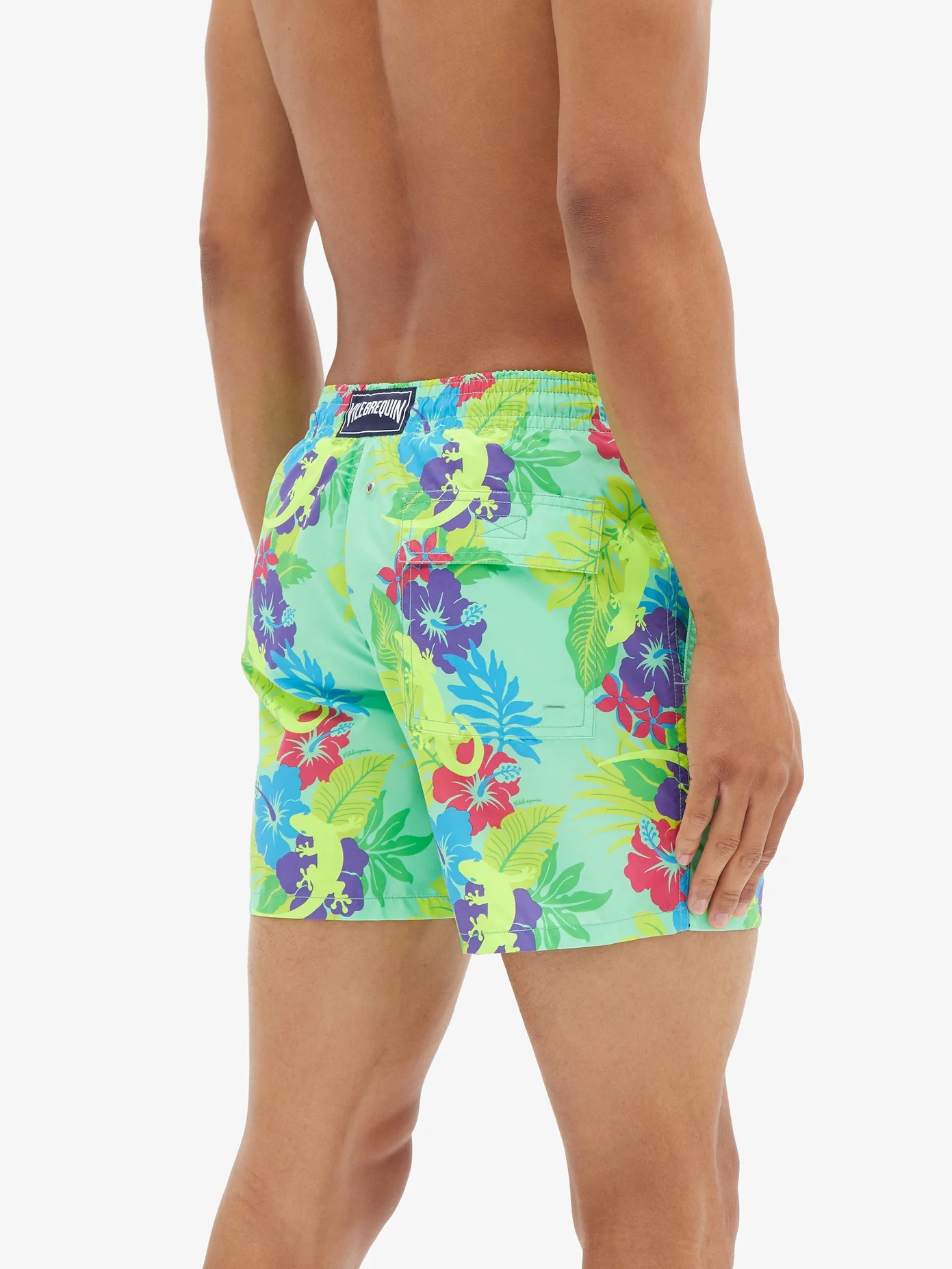 Moorea floral and gecko-print shell swim shorts - 3