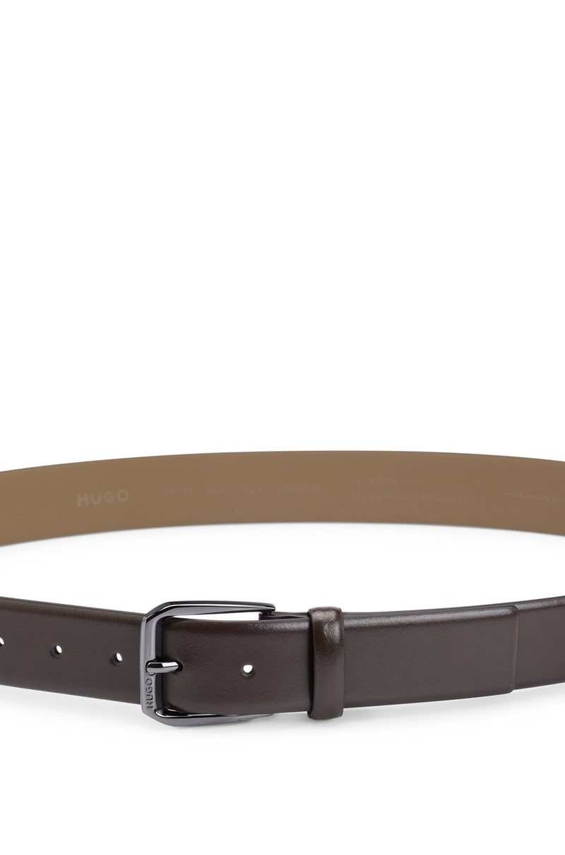ITALIAN-LEATHER BELT WITH BRANDED BUCKLE 4