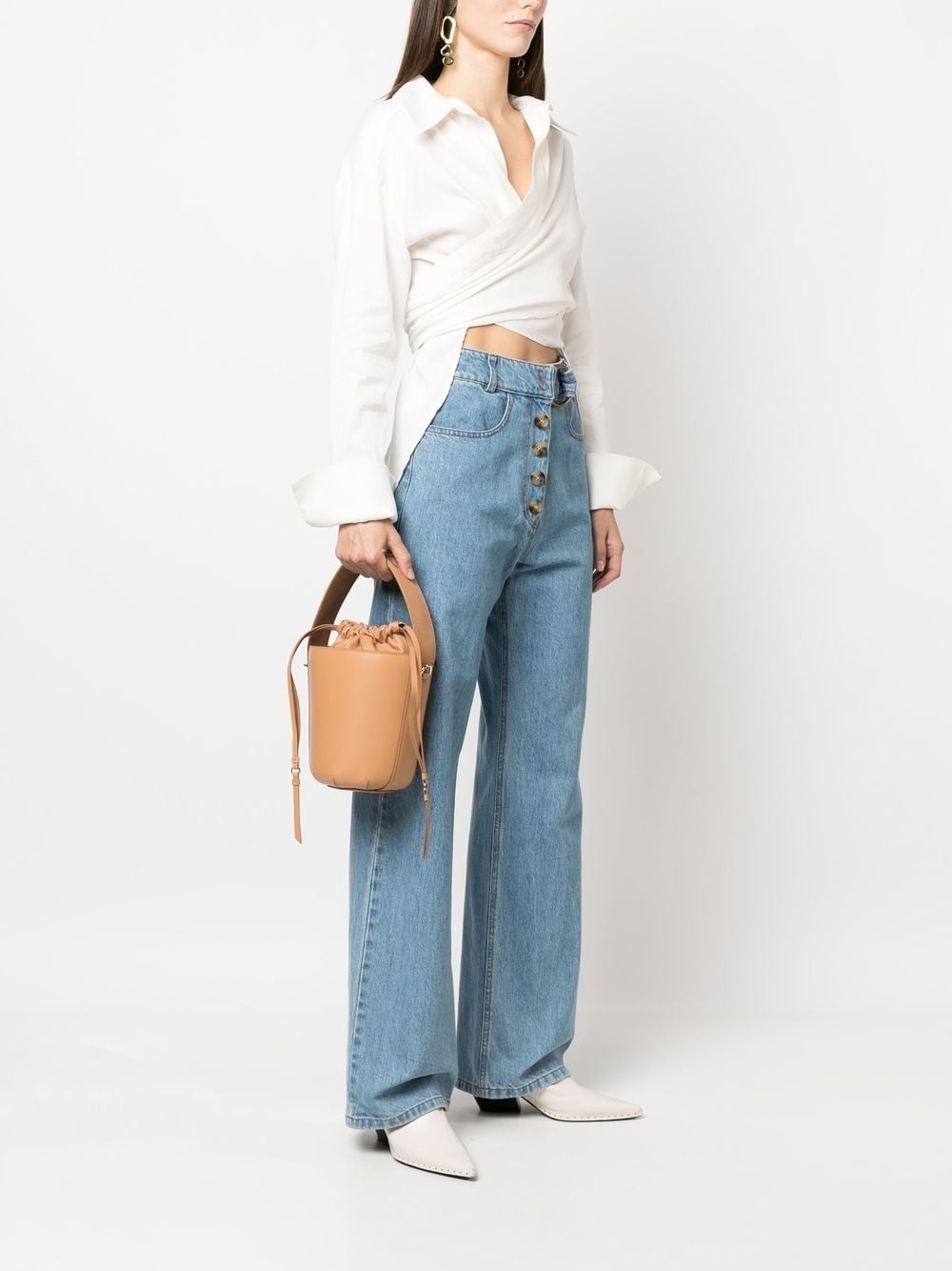 Sense leather bucket bag - 2