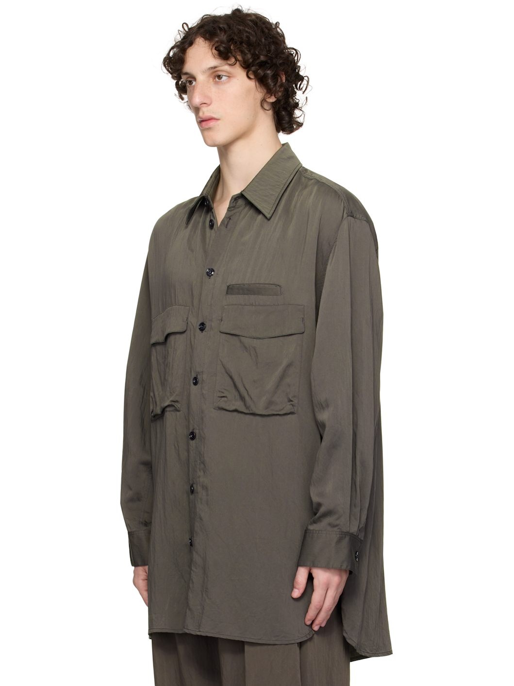 Gray Utility Shirt - 4