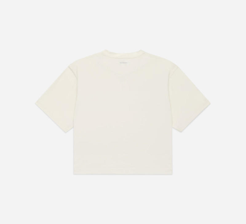 3sixteen Cropped Training Tee - White outlook