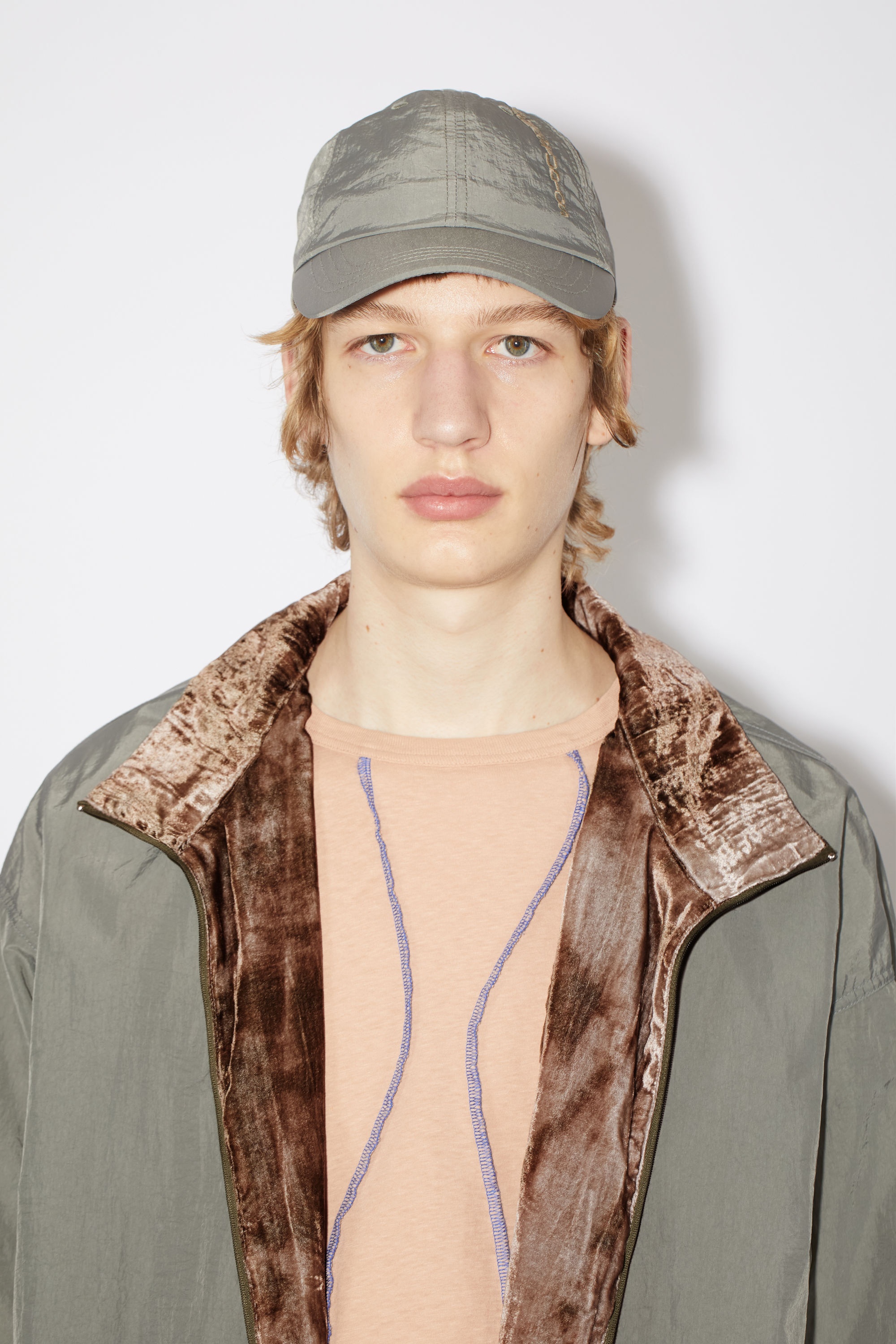 Nylon zippered jacket - Fox grey - 7