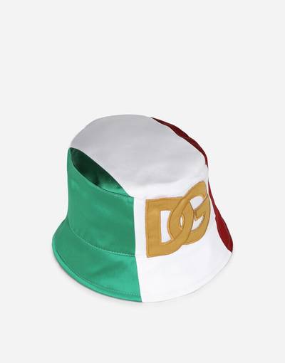 Dolce & Gabbana Satin bucket hat with DG logo outlook