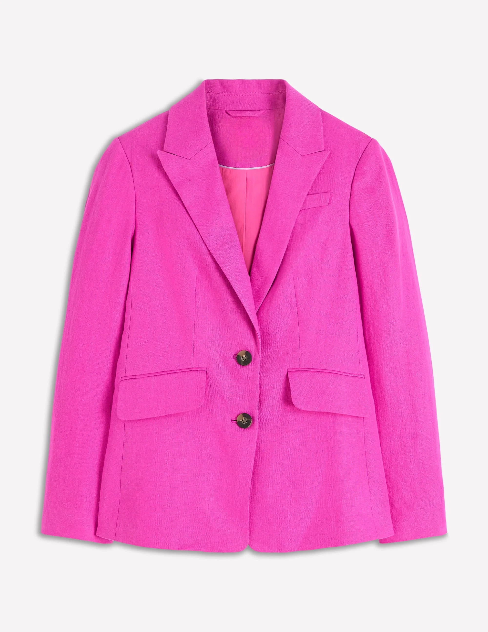 Stamford Linen Blazer-Passion Flower - 1
