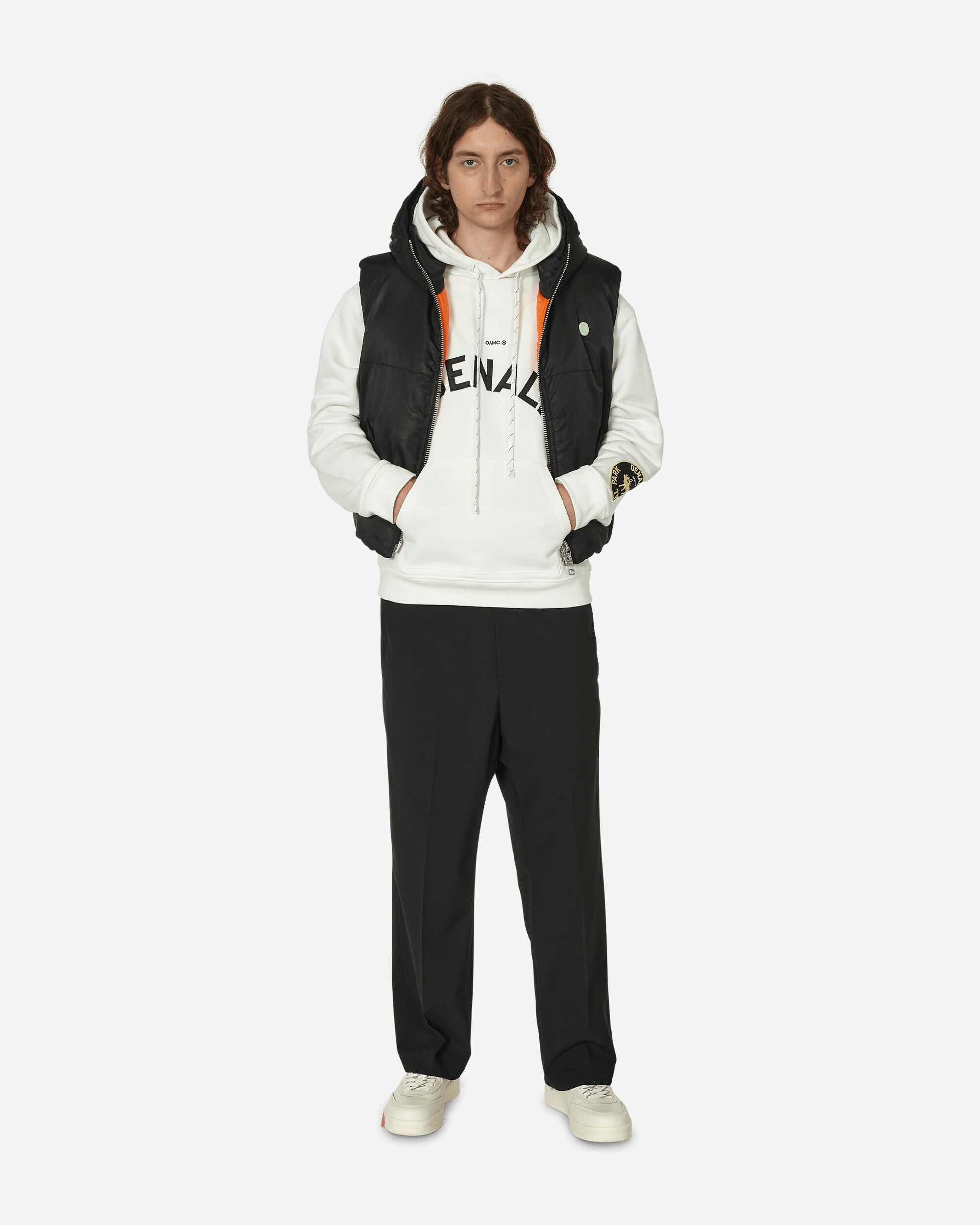 OAMC Denali Hooded Sweatshirt White | slamjam | REVERSIBLE