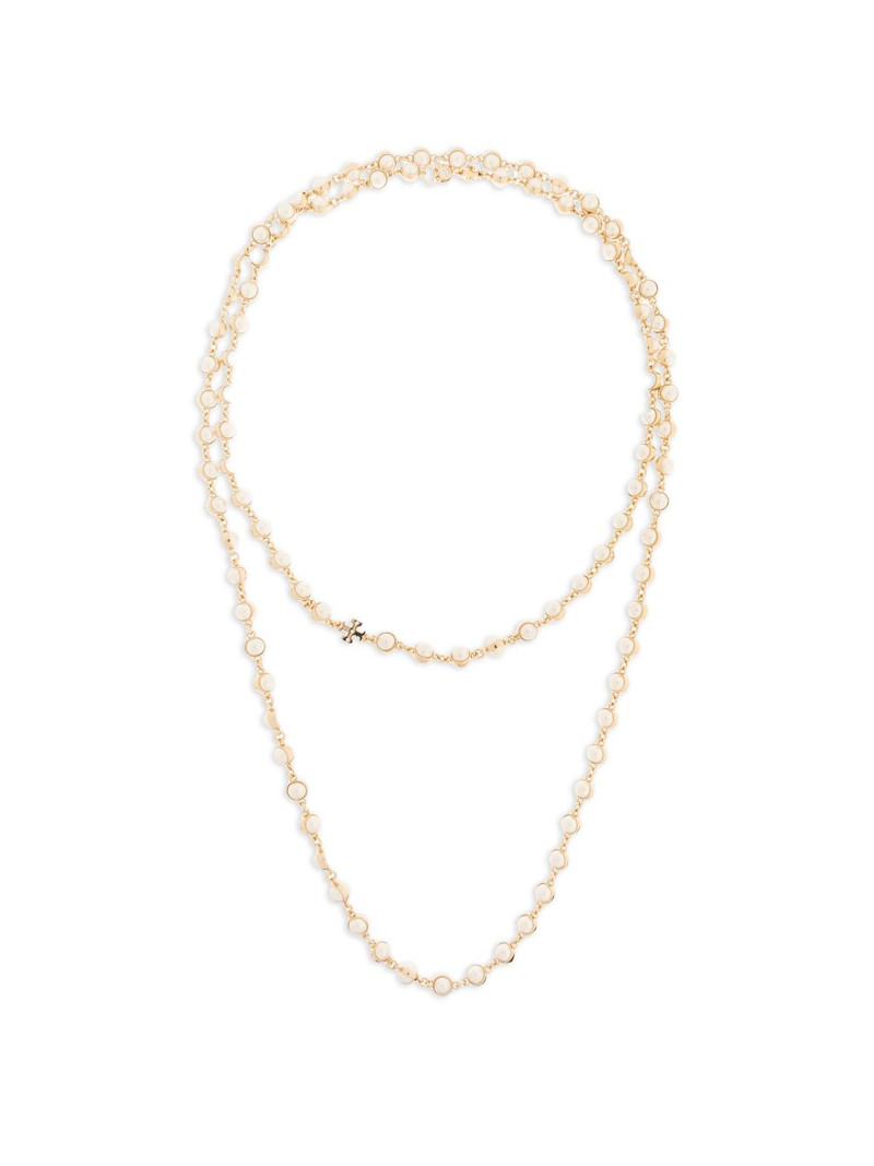 beaded logo necklace 1