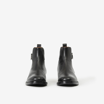 Burberry Monogram Motif Leather Chelsea Boots outlook