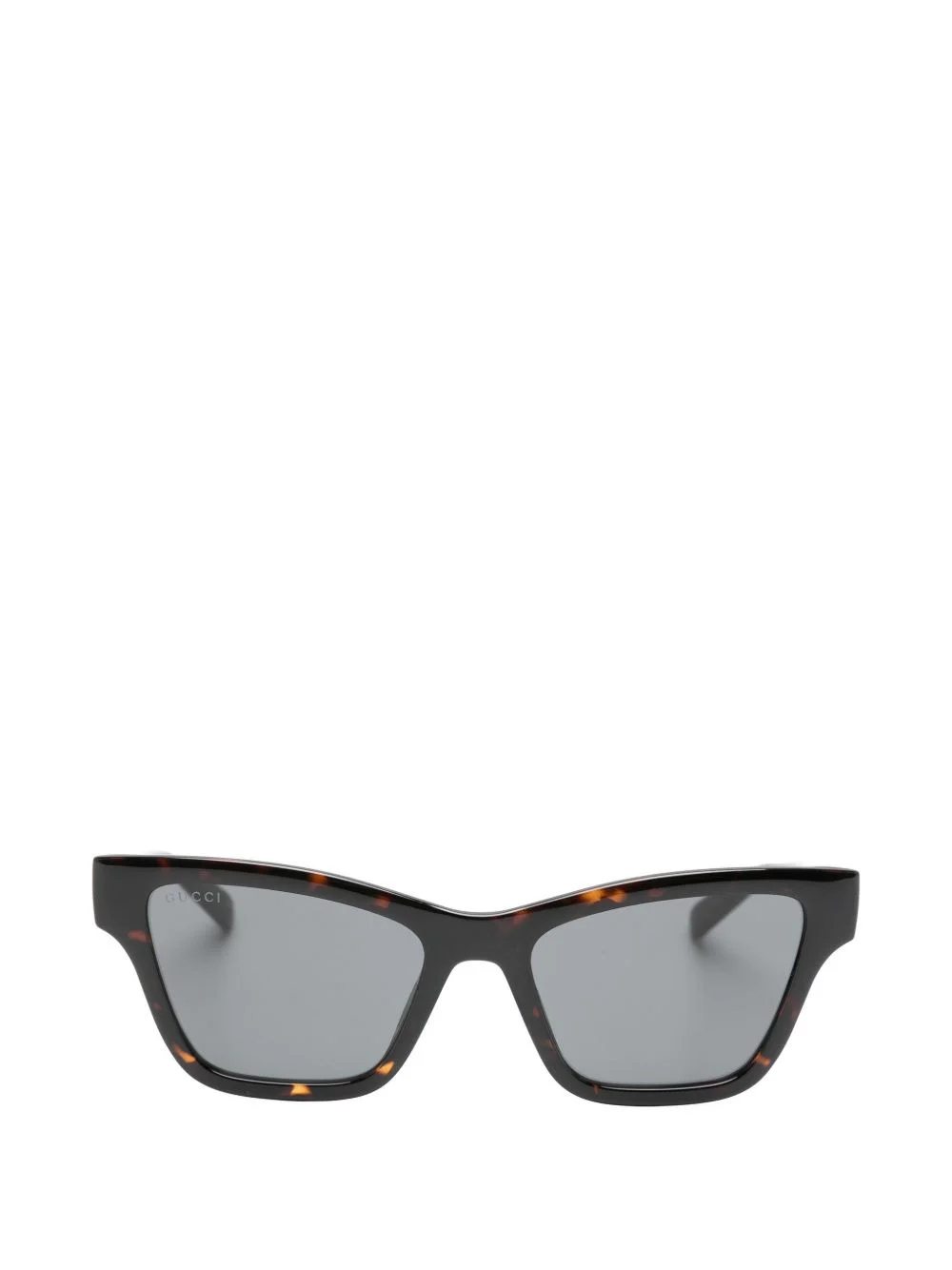 tortoiseshell-effect square-frame sunglasses - 1