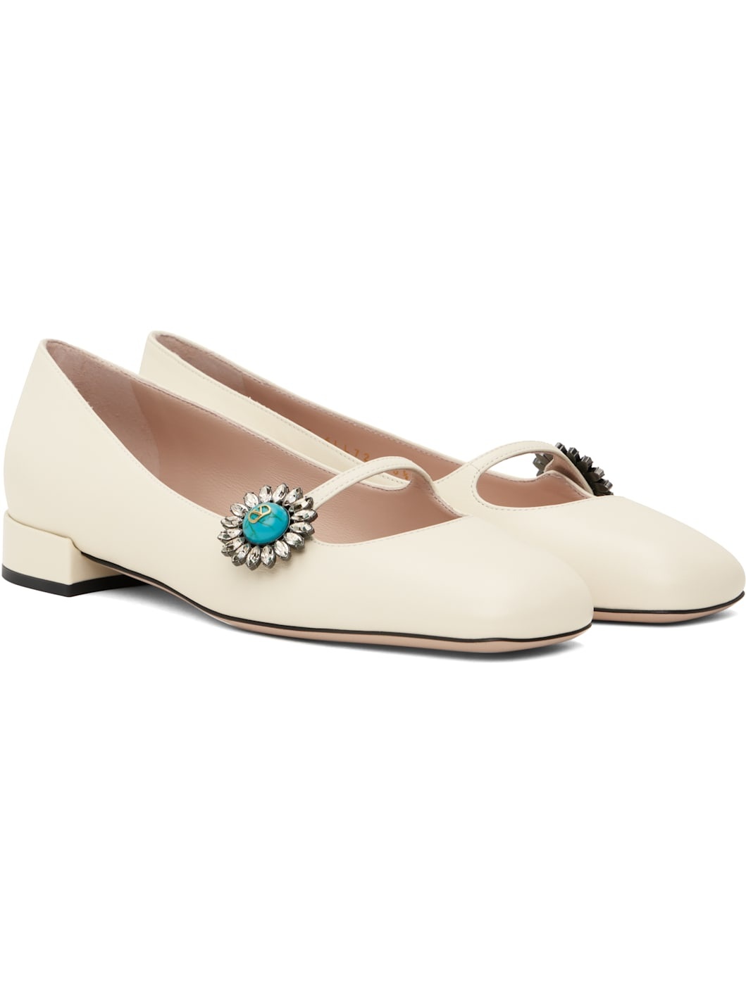 Off-White Mary-Jane Preshoes Ballerina Flats - 4