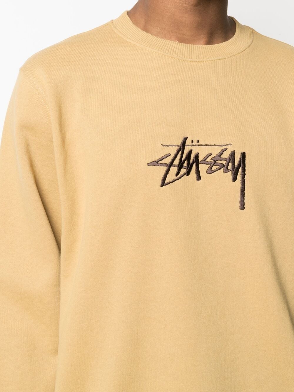 logo-print crew neck sweatshirt - 5