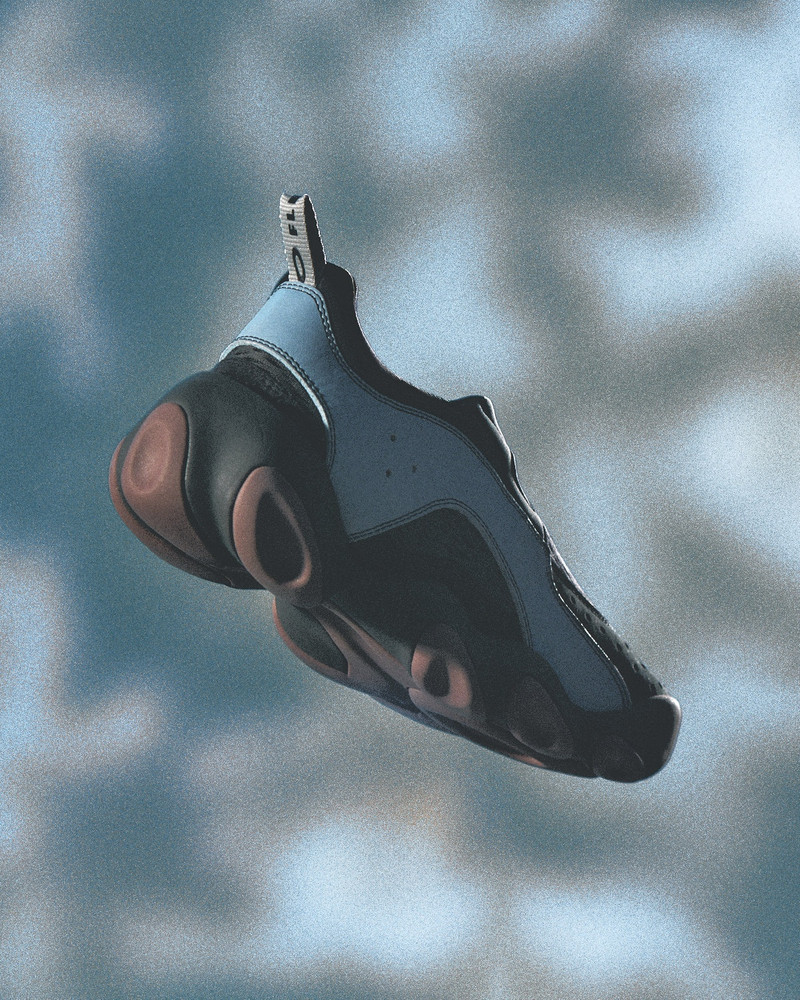 Oakley Factory Team Ostrich Flesh Sandal - Stone Blue/Black 8