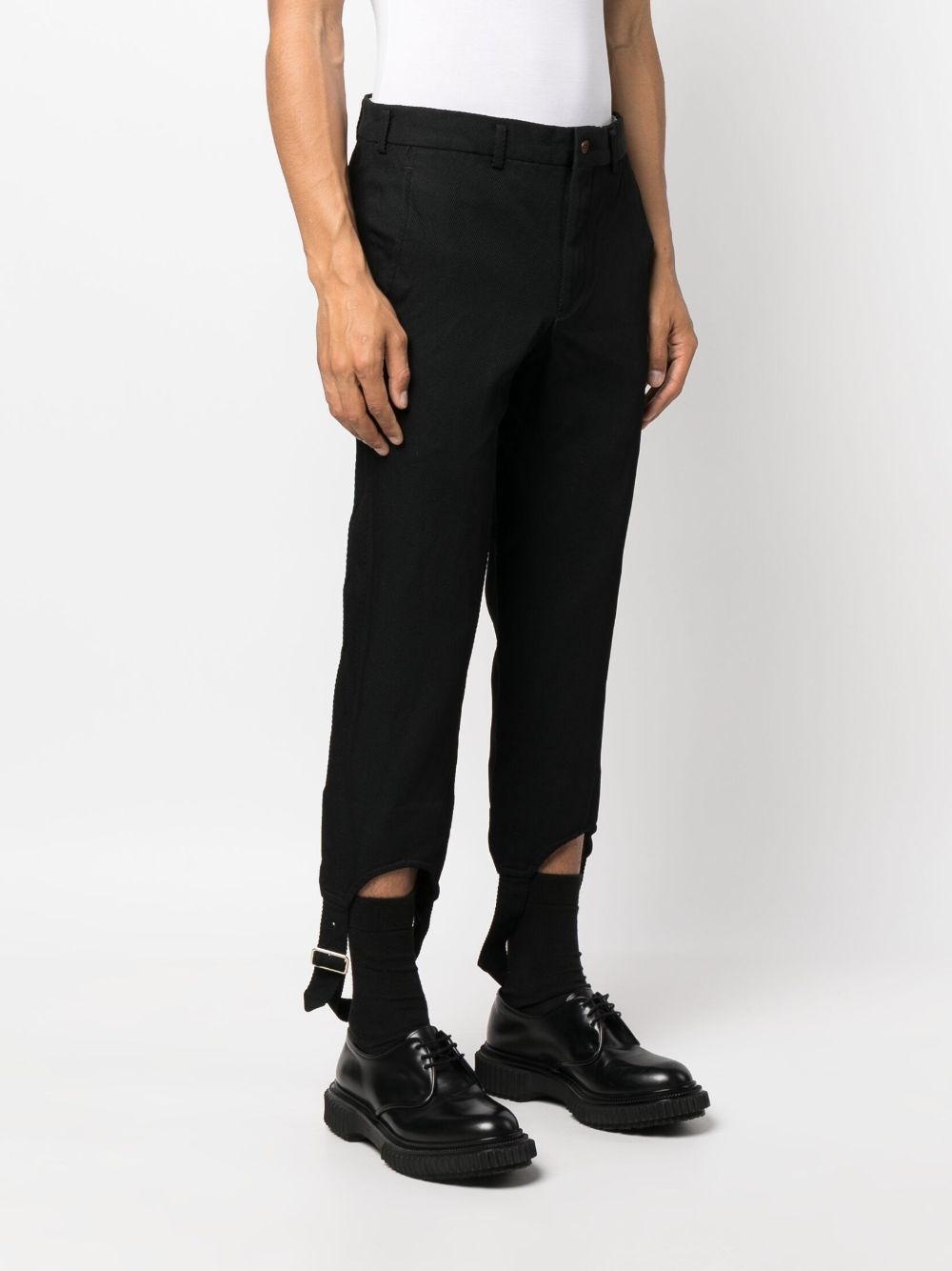 stirrup-cuffs high-waisted trousers - 3