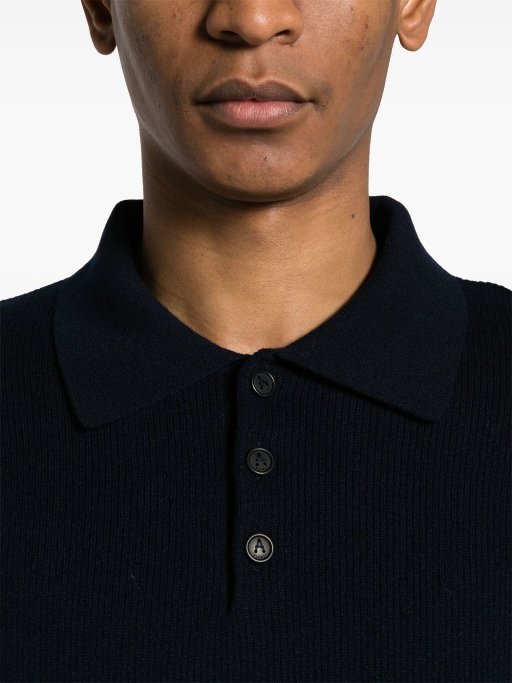 Finest ribbed polo top - 5
