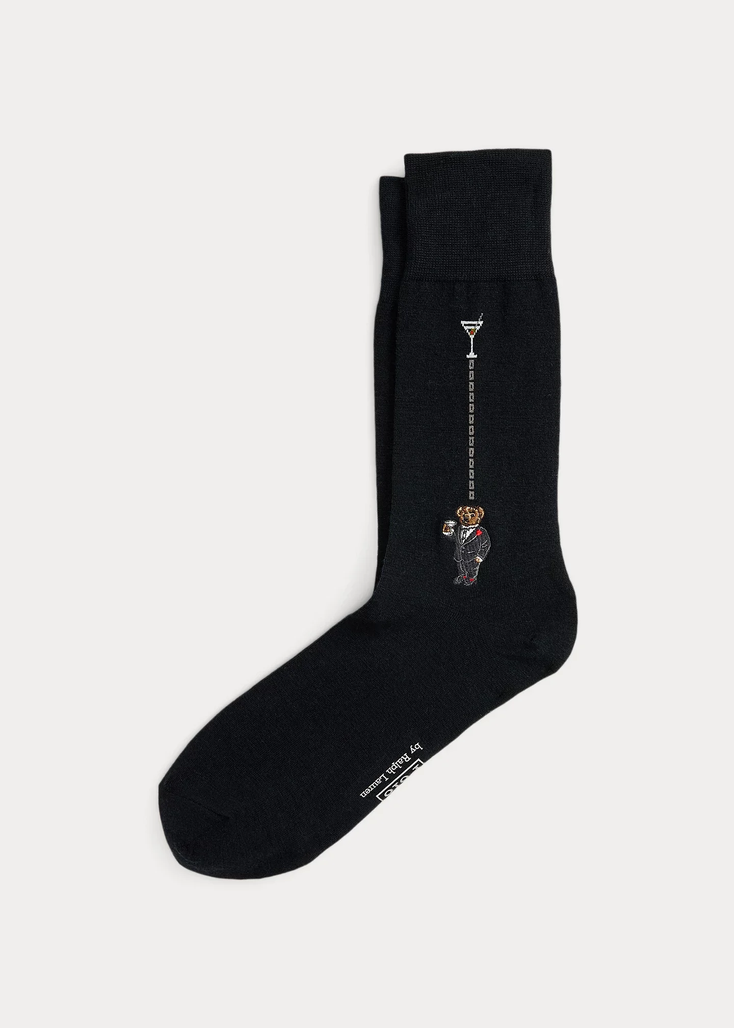 Polo Bear Wool-Blend Dress Socks - 1