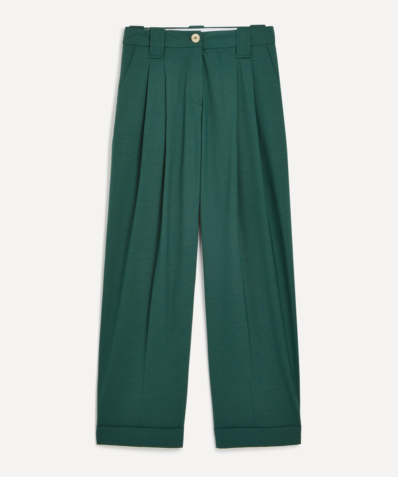 Drapey Melange Pleated 바지 1