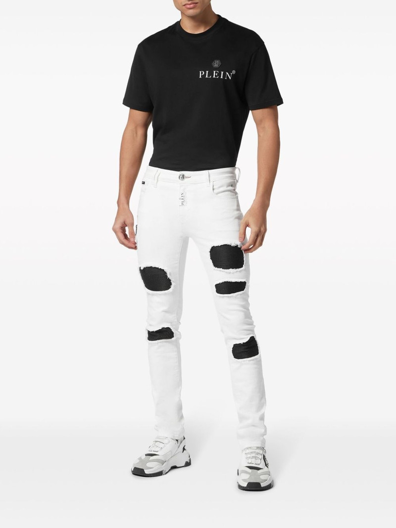 PHILIPP PLEIN distressed slim-cut jeans outlook